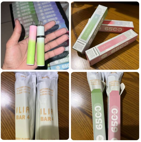 哩啞4代拋棄式電子煙-實物 ILIA BAR4 6500 Puffs 哩啞4代拋棄式電子煙 711到付