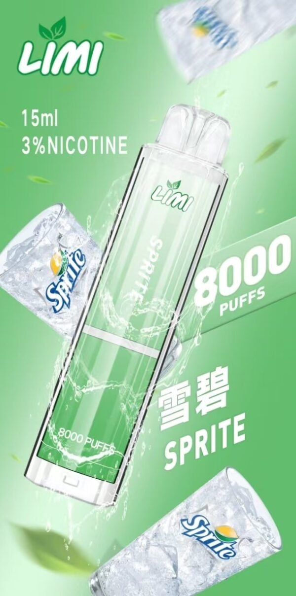 LIMI 8000 PUFFS 發光拋棄式電子煙 台灣電子煙批發 現貨