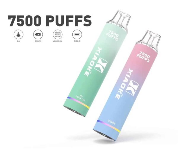 XIAOKE 7500 PUFFS 梟客棄式抛電子煙 一次性霧化桿推薦·