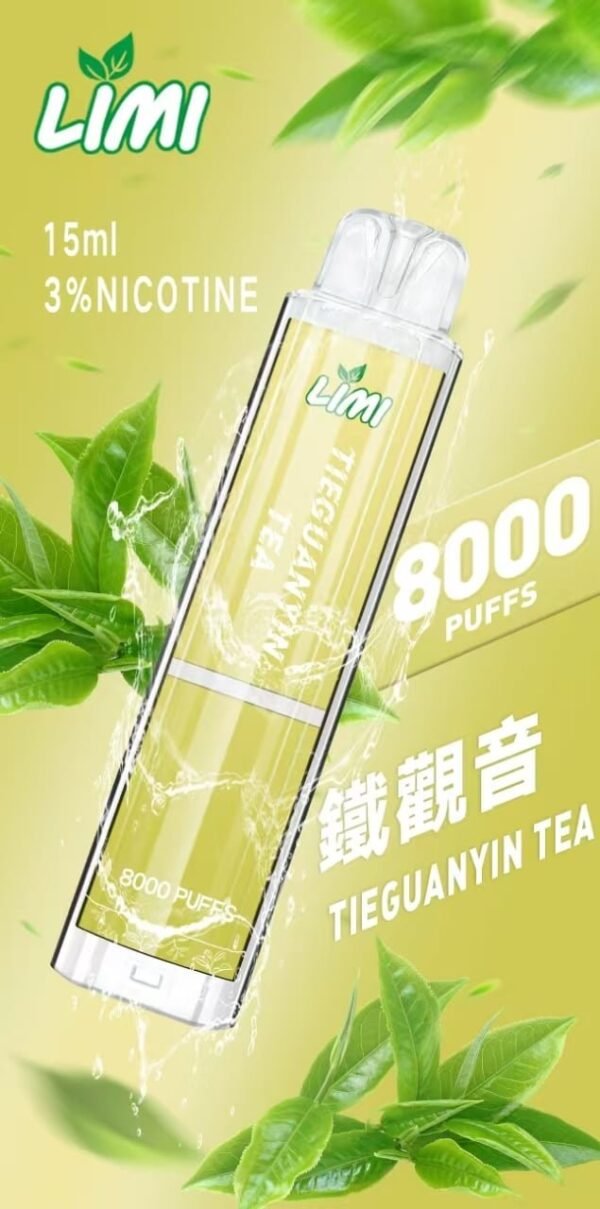 LIMI 8000 PUFFS 發光拋棄式電子煙 台灣電子煙批發 現貨